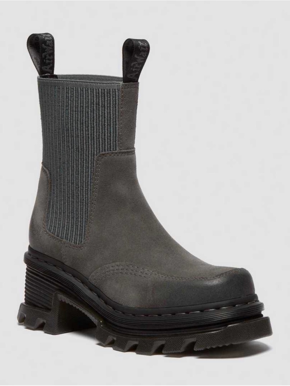 Women's Grey Platform Corran Chelsea Boot Size 8